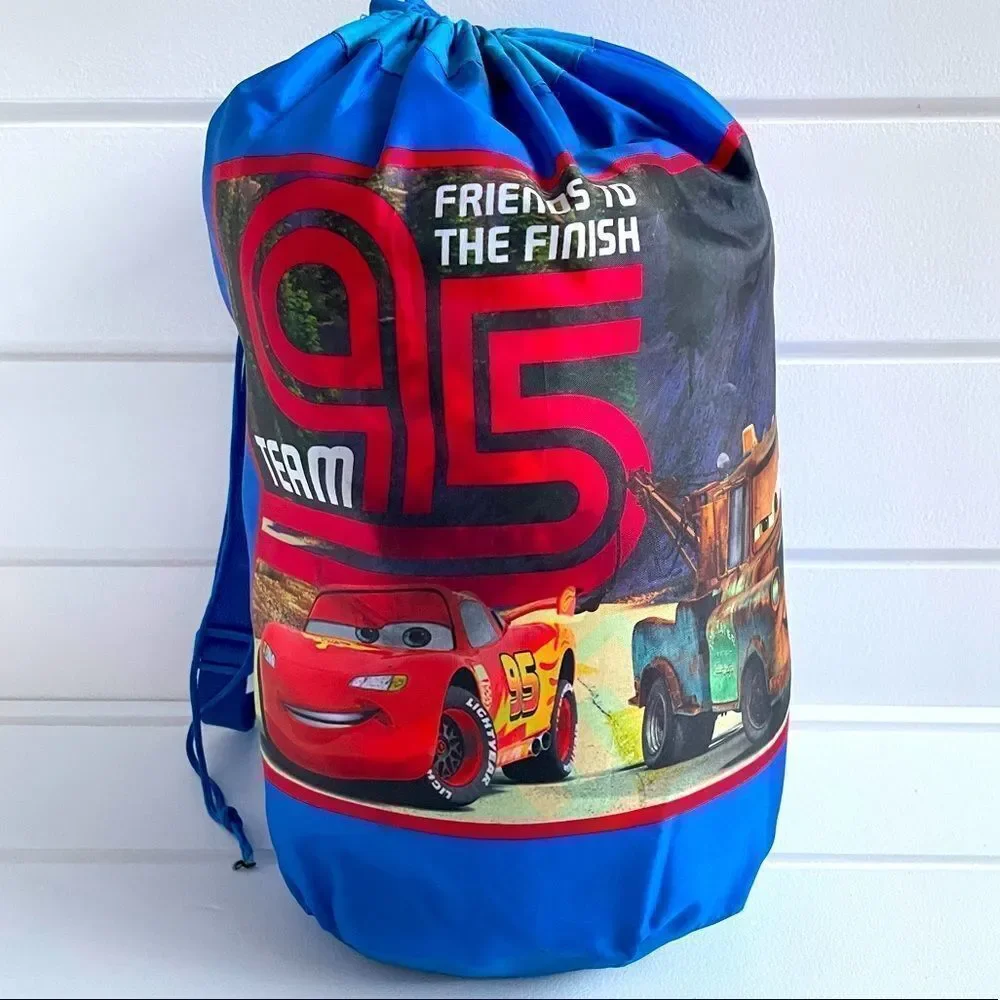 Jay Franco Lightning McQueen Disney Cars 95 Slumber Bonus Drawstring Bag